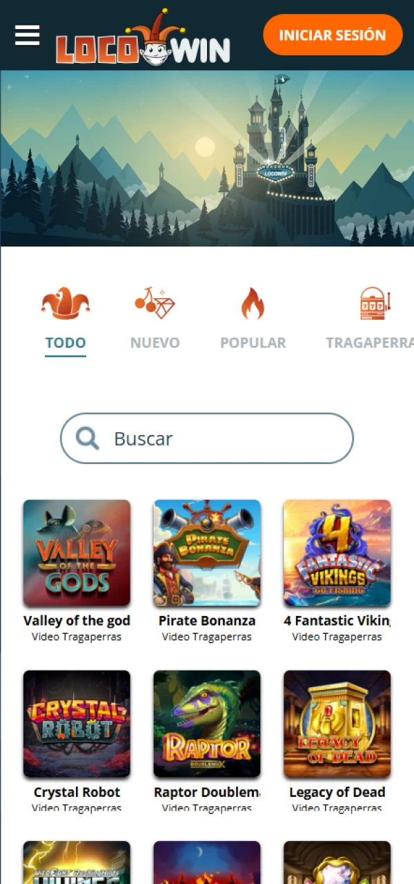 Disfruta de una amplia variedad de juegos de casino en LocoWin.