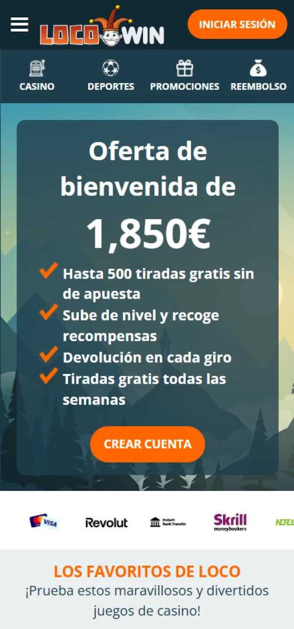 Disfruta jugando y apostando en la aplicación LocoWin.