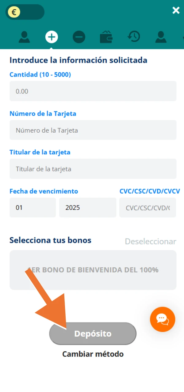 Confirma tu depósito en tu cuenta de LocoWin.