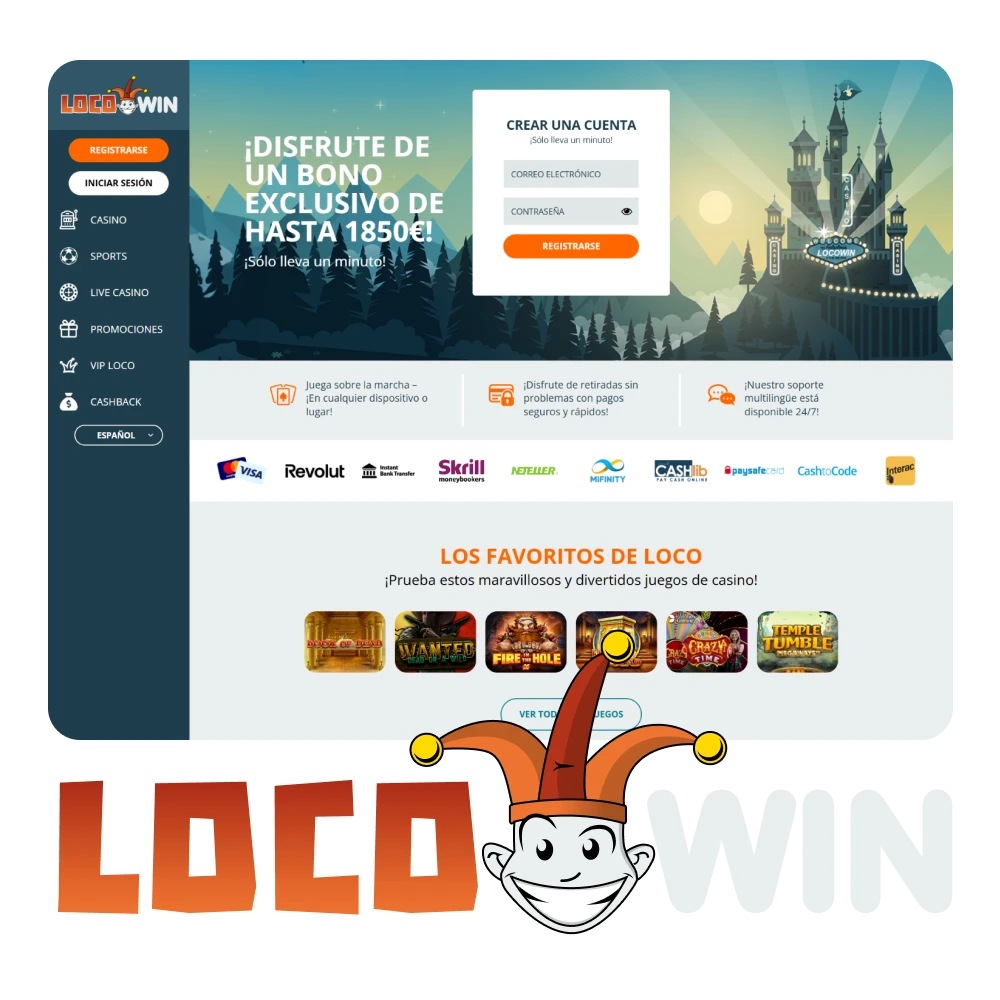 Juega y apuesta en la plataforma LocoWin en España.