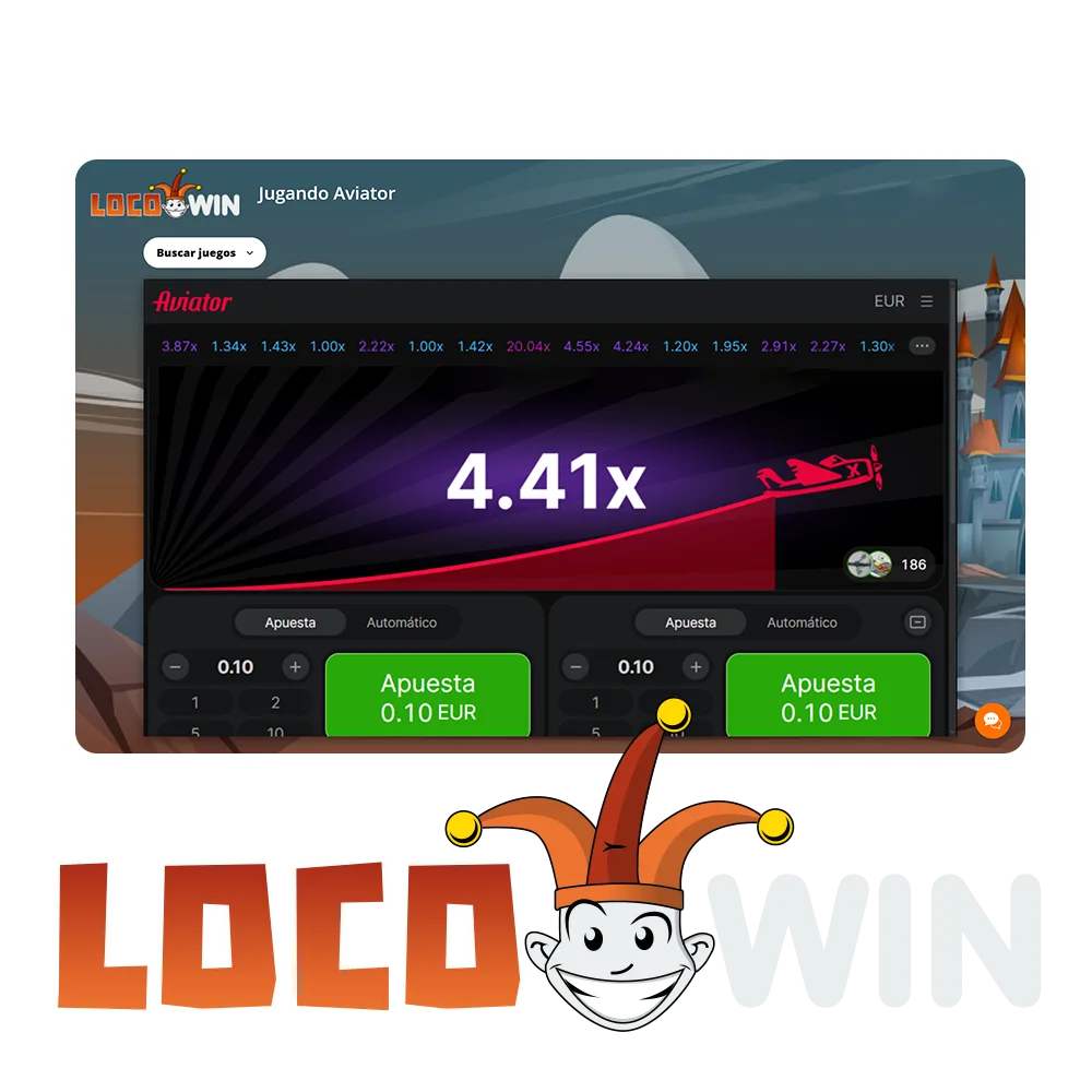 El juego Aviator ya está disponible en LocoWin Casino.