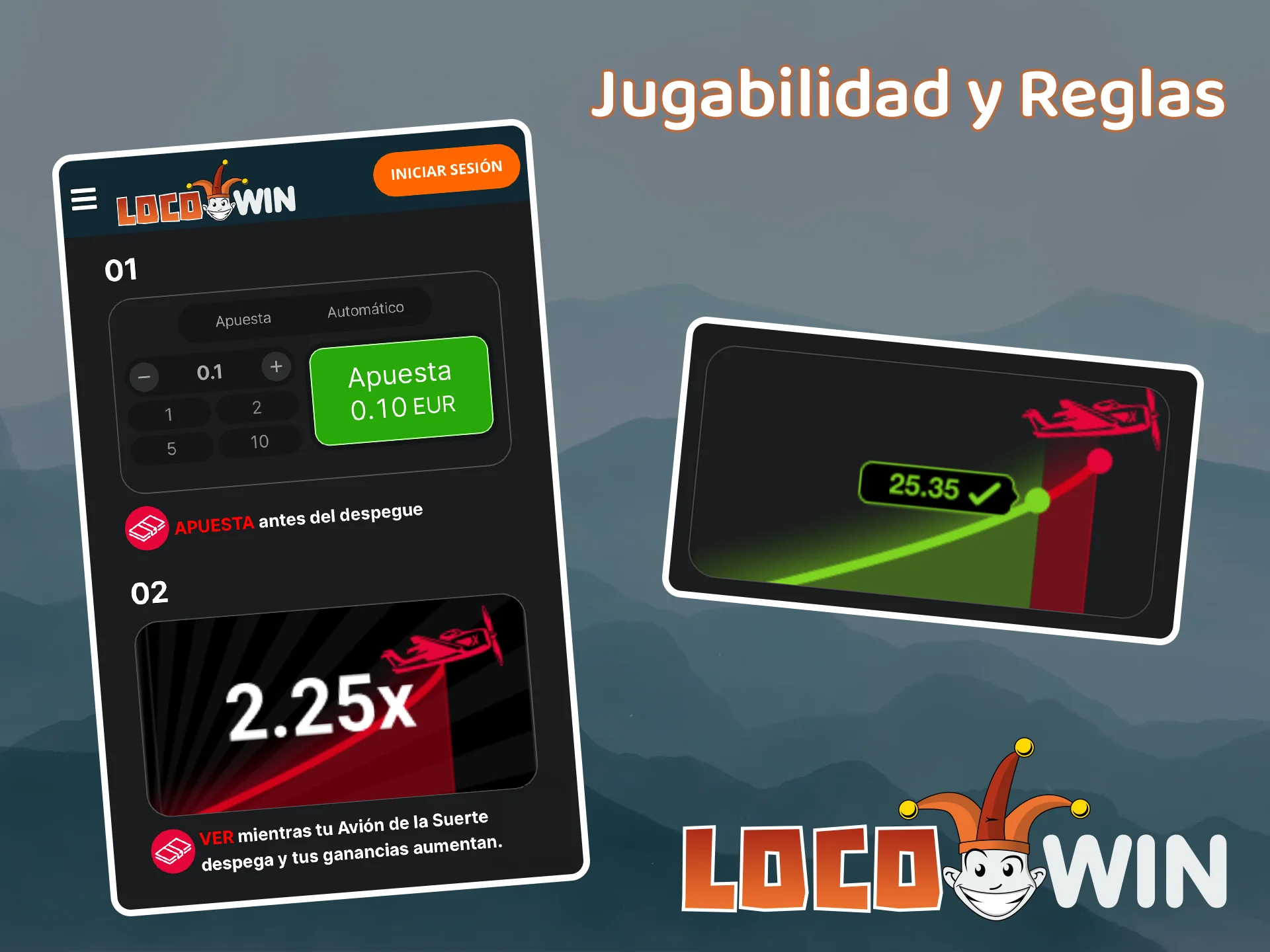 Aprende las reglas del juego Aviator que puedes encontrar en LocoWin.