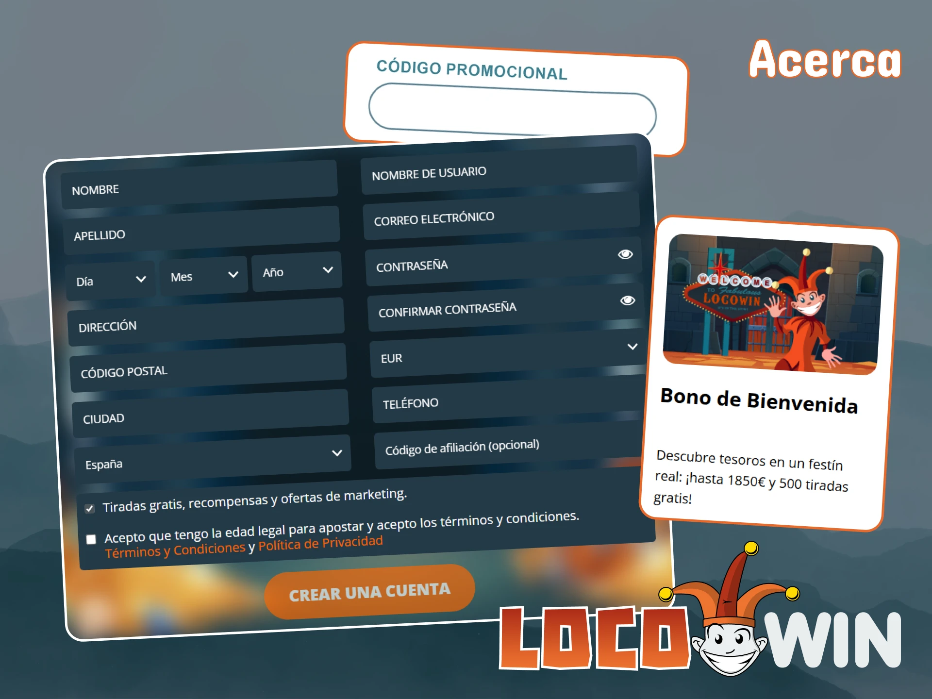 Consulte la información clave sobre los códigos promocionales de LocoWin.