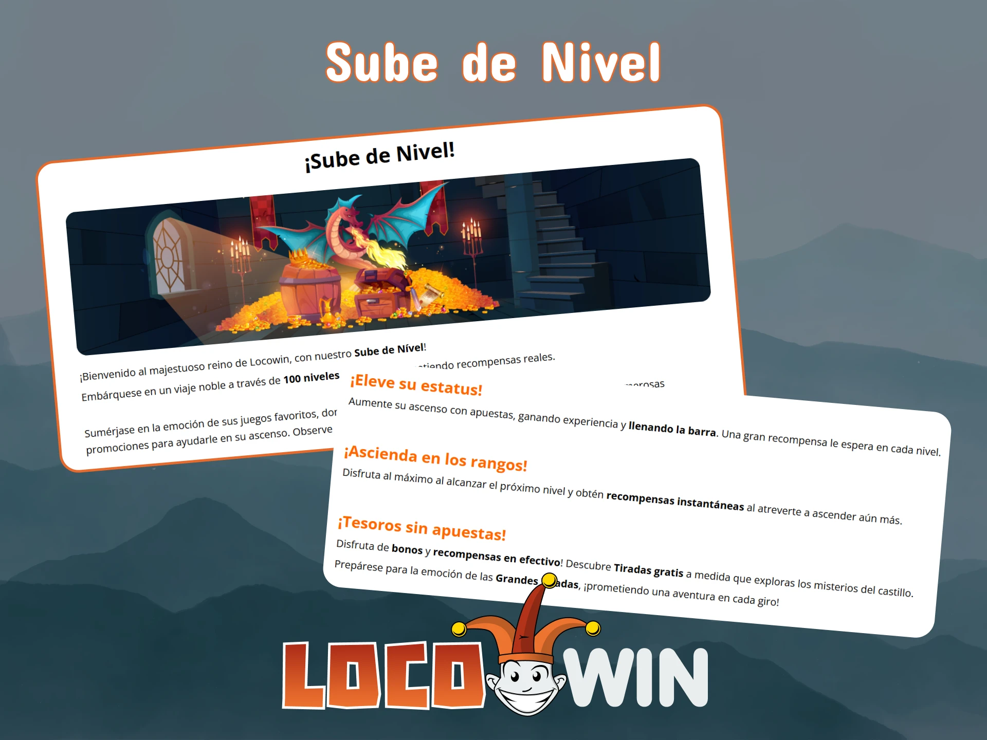 Descubre la bonificación Sube de Nivel en LocoWin.