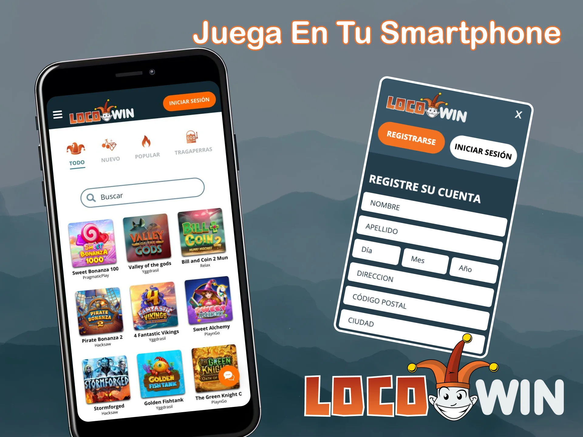 Juega en el casino en vivo desde tu smartphone en la versión adaptada del sitio web LocoWin.