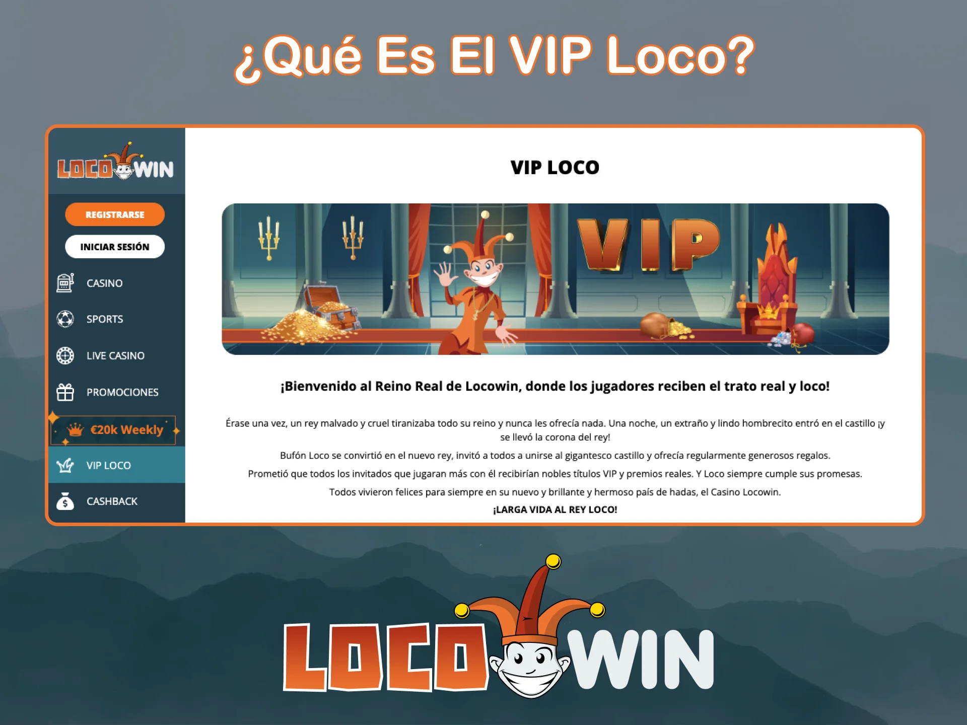Descubre más sobre el programa VIP de LocoWin.