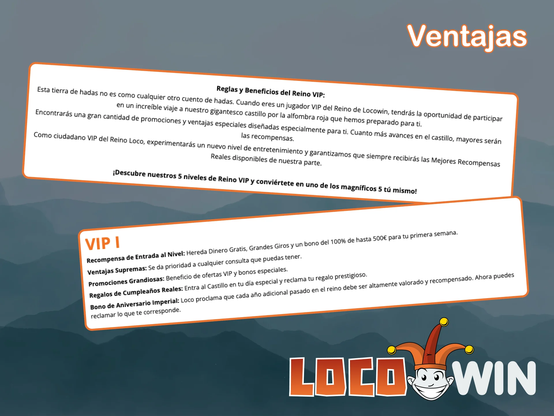 Descubre todas las ventajas de VIP Loco en la página web oficial de LocoWin.